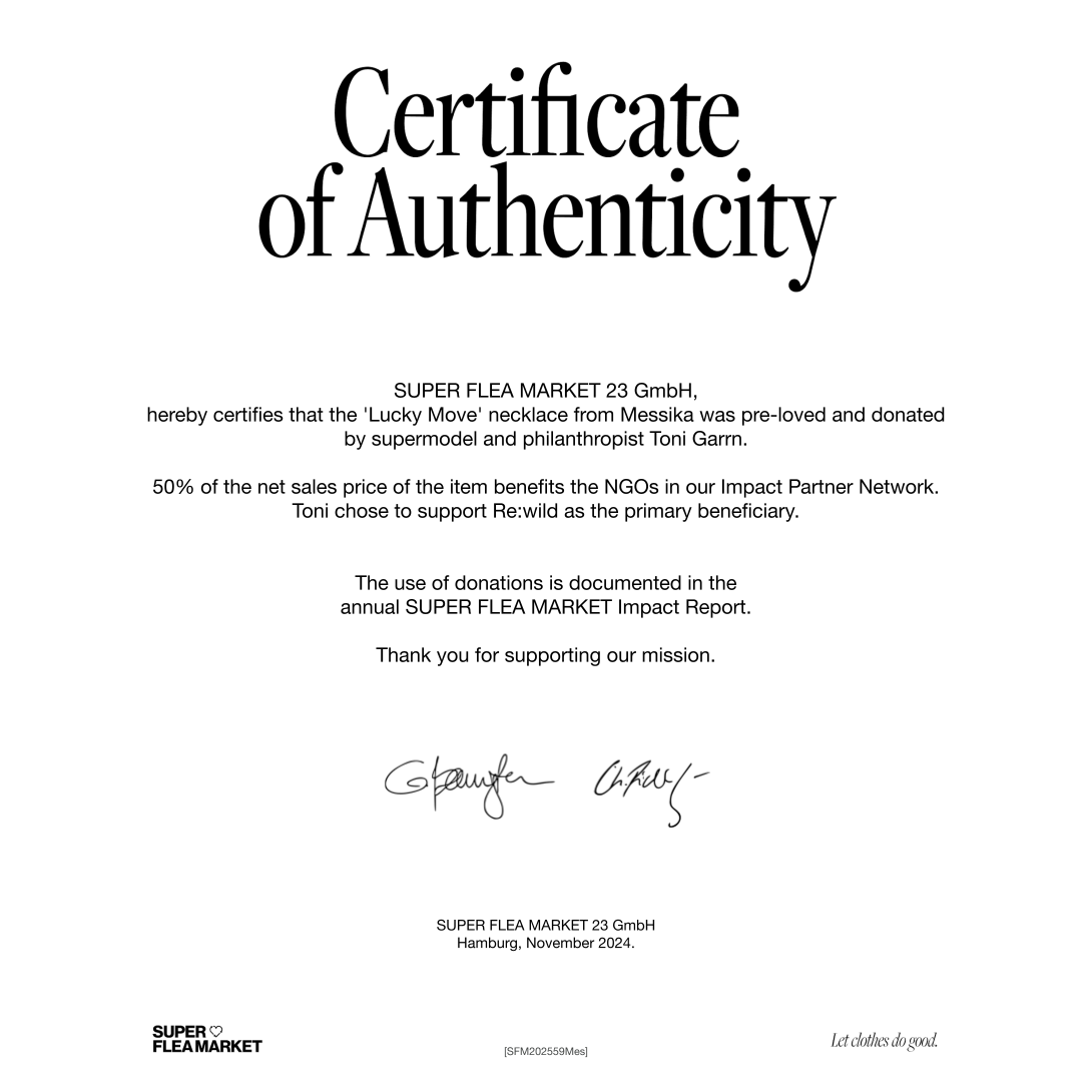 Super Flea Market+Messika+Green gold necklace+Toni Garrn+certificate2